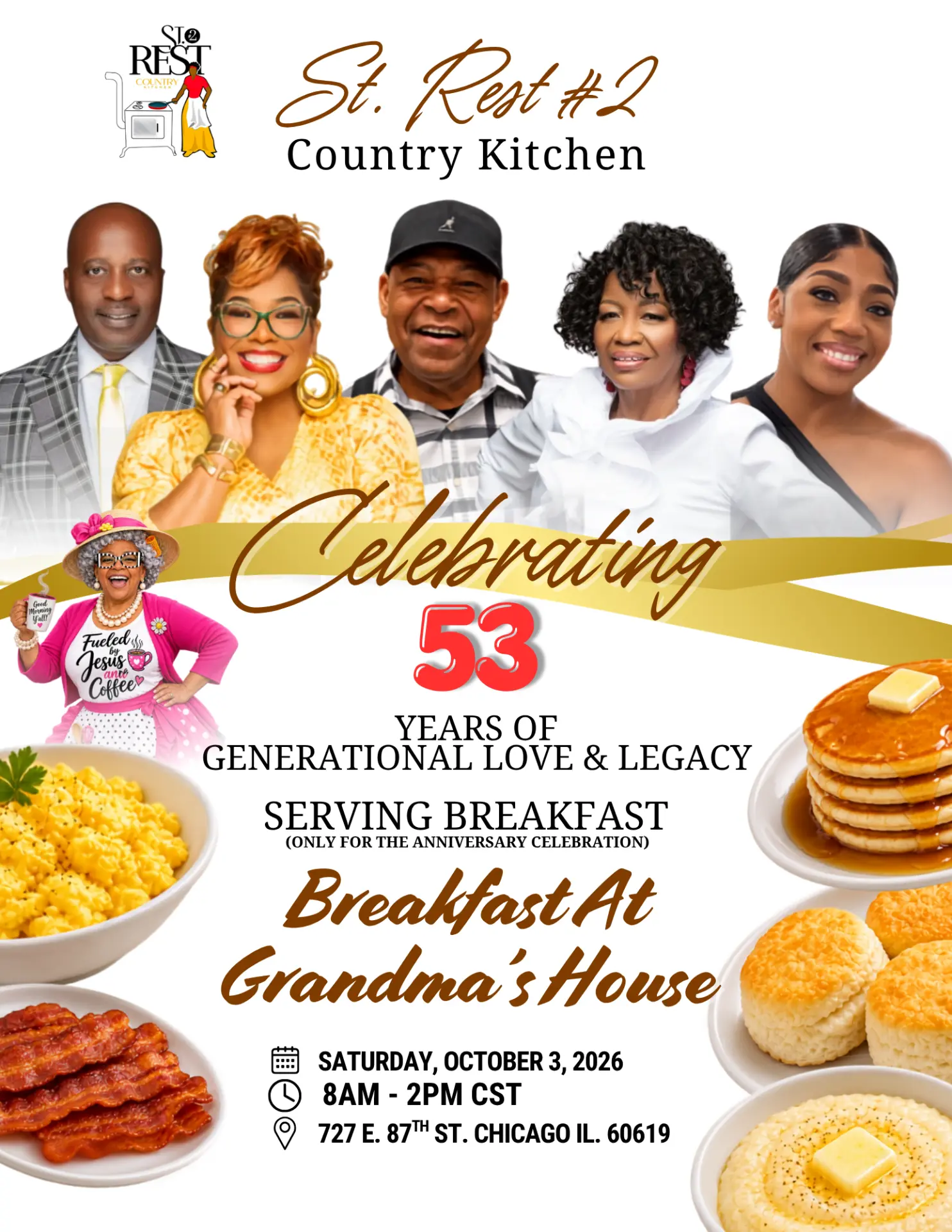 St. Rest #2 Country Kitchen 53rd anniversary breakfast flyer
